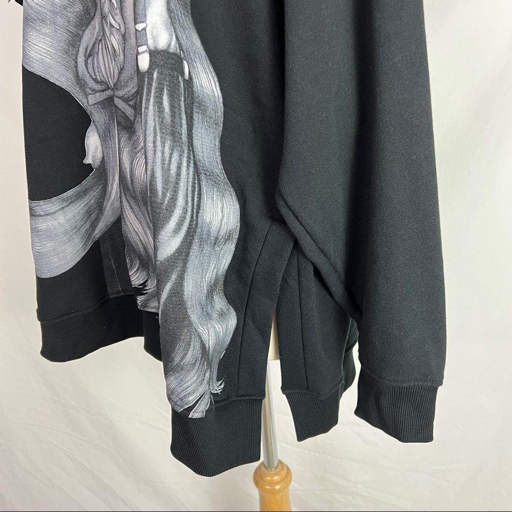 Zara x Laura Laine Women In Art Graphic Oversized Streetwear Hoodie L Black-Rare - Picture 5 of 9